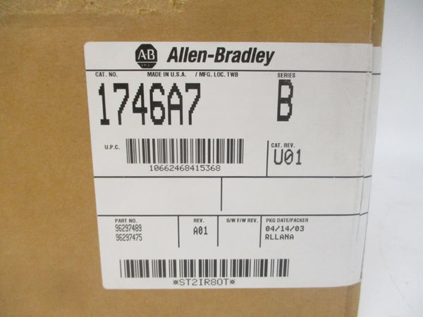 INDUSTRIAL SPARE PART 1746-A7 SER. B REV. U01 NSMP