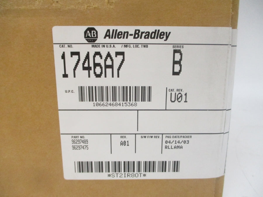 INDUSTRIAL SPARE PART 1746-A7 SER. B REV. U01 NSMP
