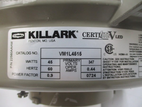 HUBBELL VM1L4515 347V 0.44A NSMP