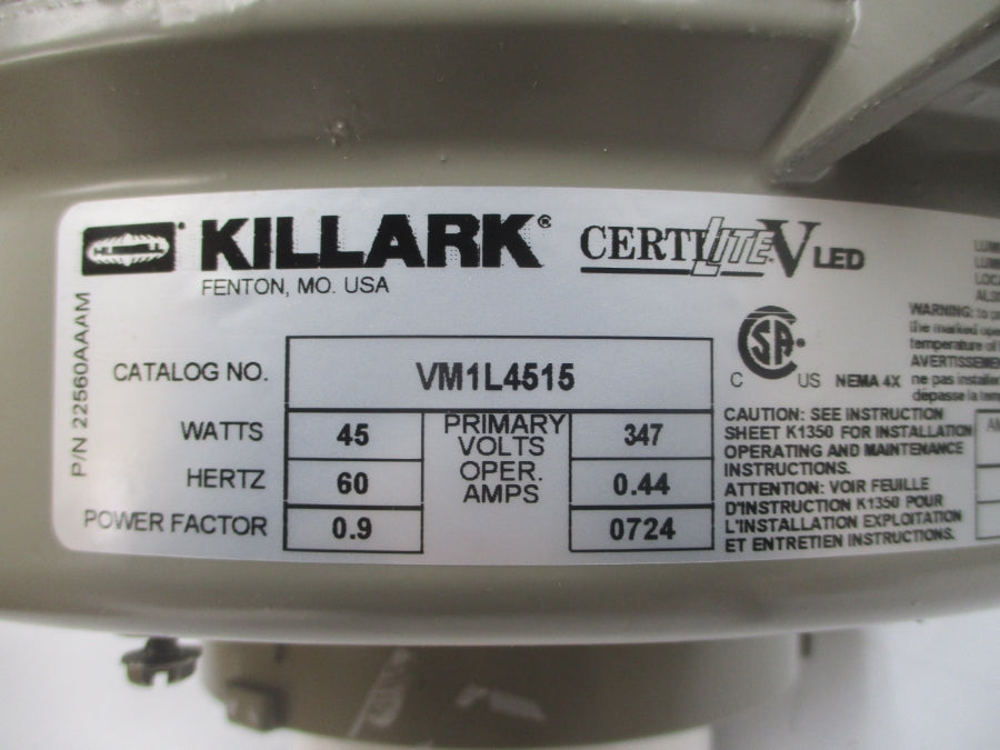 HUBBELL VM1L4515 347V 0.44A NSMP