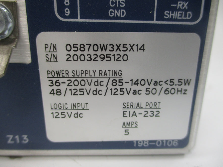 SEL 05870W3X5X14 85-140VAC 5A NSMP