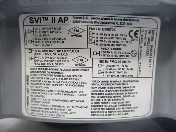 MASONEILAN SVI2-31113111 30V 150PSI NSMP