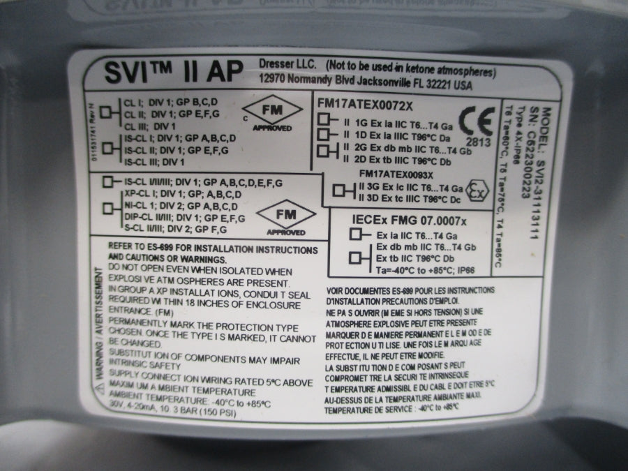 MASONEILAN SVI2-31113111 30V 150PSI NSMP