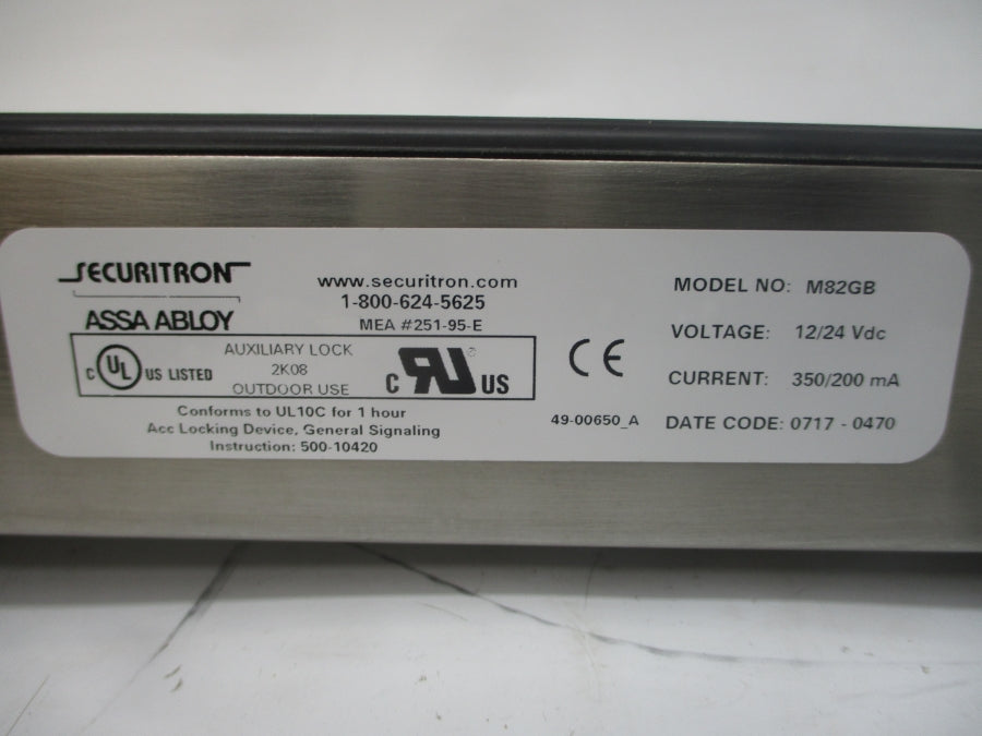 SECURITRON M82GB 12/24VDC NSMP