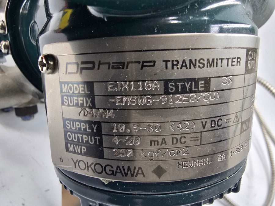 YOKOGAWA EJX110A-EMSWG-912EB/CU1/D4/N4 10.5-30VDC NSNP