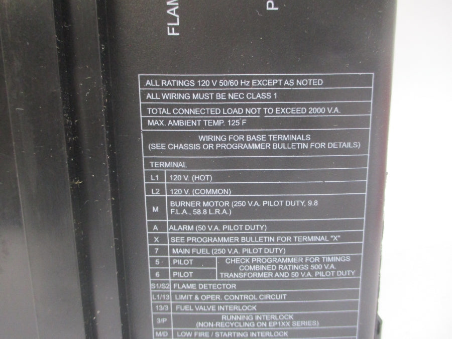 FIREYE EB700 120V 9.8A NSNP