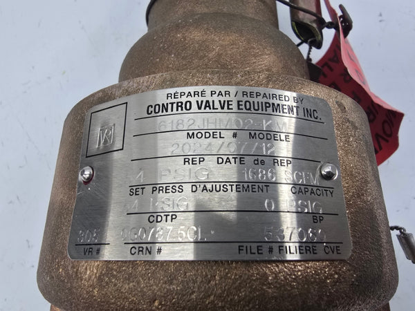KUNKLE 6182JHM02-KM 54PSI 2" UNMP