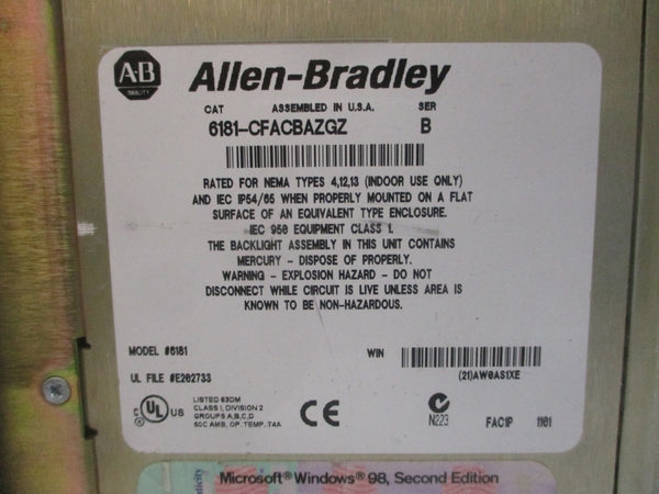 INDUSTRIAL SPARE PART 6181-CFACBAZGZ SER. B 240VAC 1.7A UNMP