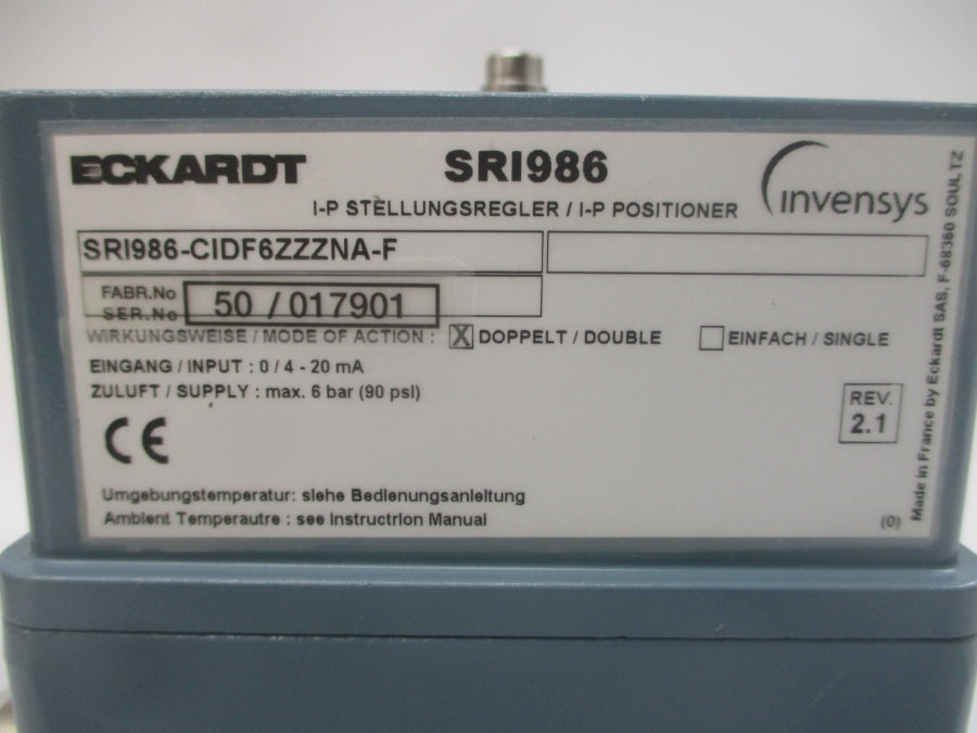 ECKARDT SRI986-CIDF6ZZZNA-F 90PSI REV. 2.1 NSMP