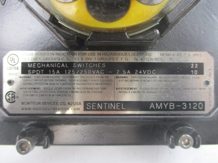 MONITEUR AMYB-3120 125/250VAC 15A NSMP