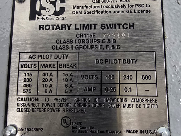 PSC CR115E722101 575VAC 40A NSNP