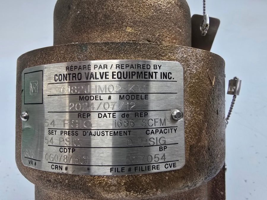 KUNKLE VALVE 6182JHM02-KM 54PSI 2" NSNP