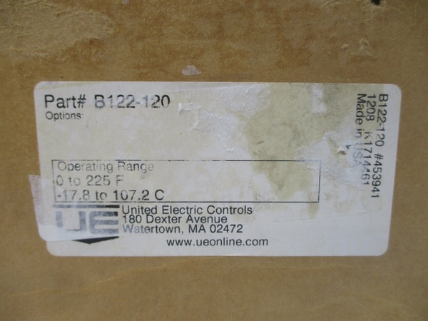 UNITED ELECTRIC CONTROLS B122-120 480VAC 15A NSMP