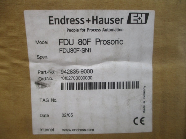 ENDRESS+HAUSER FDU80F-SN1 942835-9000 NSMP