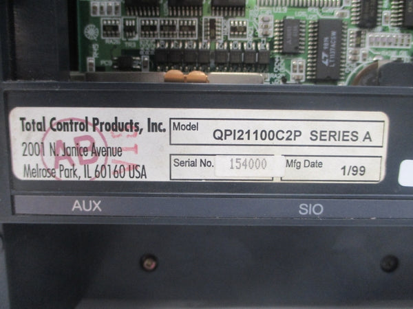 TOTAL CONTROL PRODUCTS QPI21100C2P SER. A 120VAC (AS PICTURED) UNMP