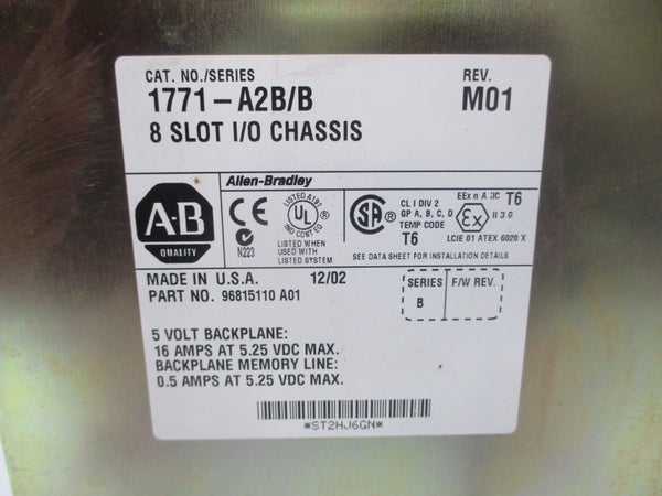INDUSTRIAL SPARE PART 1771-A2B SER. B 5.25VDC 16A REV. M01 NSNP