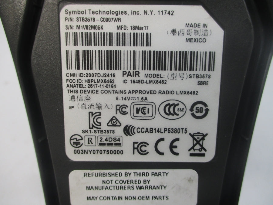 SYMBOL TECHNOLOGIES LS3578-FZ20005WR 5-14V 1.5A REMAN