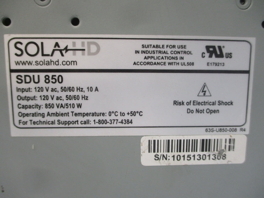 SOLA SDU850 120VAC 10A UNMP