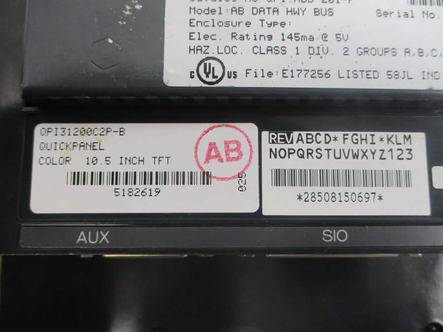 TOTAL CONTROL PRODUCTS QPI31200C2P-B QPI-ABD-201-F 120VAC NSNP