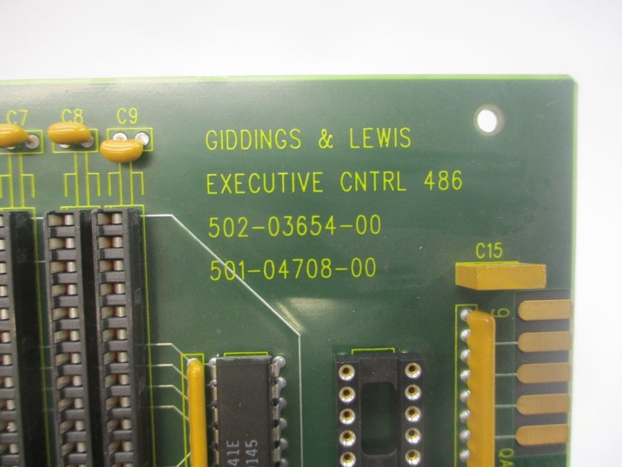 GIDDINGS & LEWIS 501-04708-00 502-03654-00 UNMP