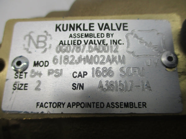KUNKLE 6182JHM02AKM 54PSI 2" NSNP
