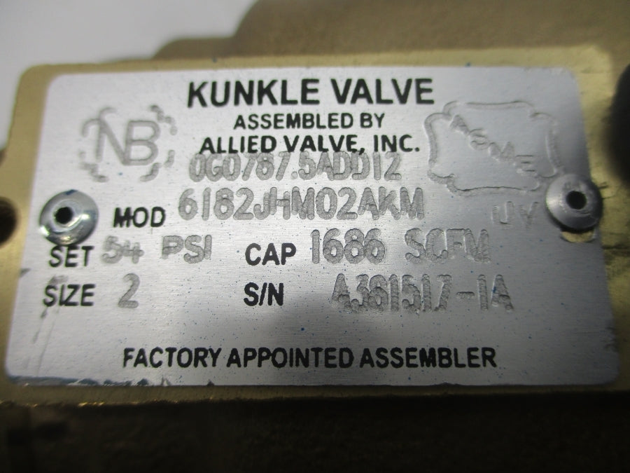 KUNKLE 6182JHM02AKM 54PSI 2" NSNP