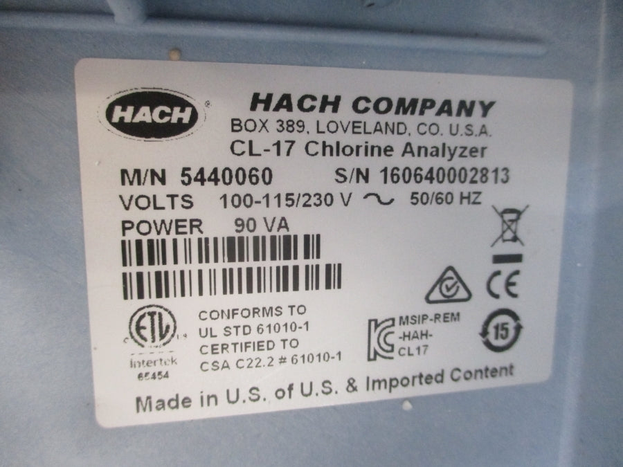 HACH CL17 100-115/230V UNMP