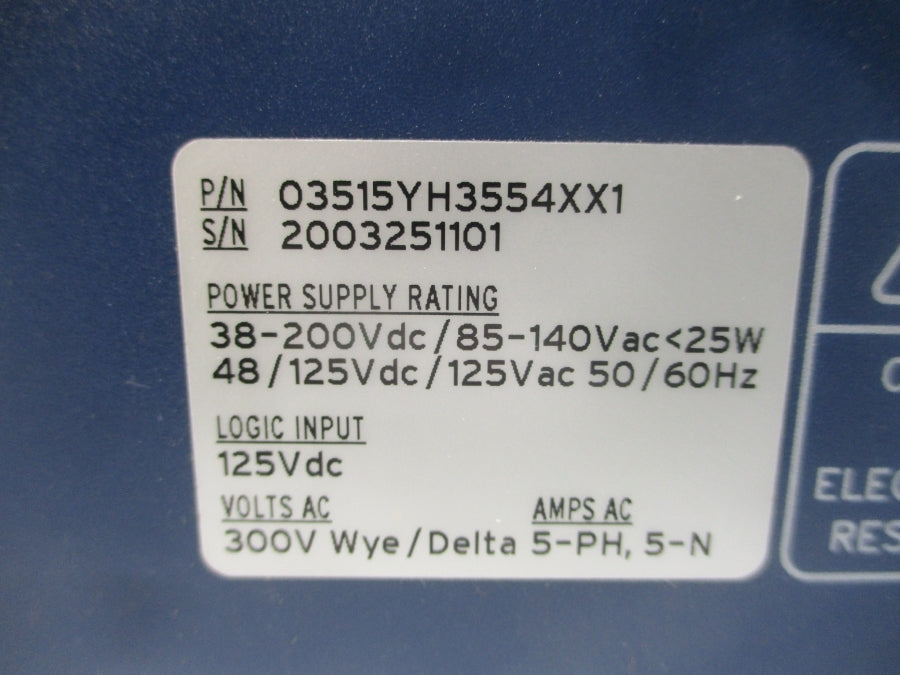 SEL SEL-351 03515YH3554XX1 85-140VAC 5A NSNP