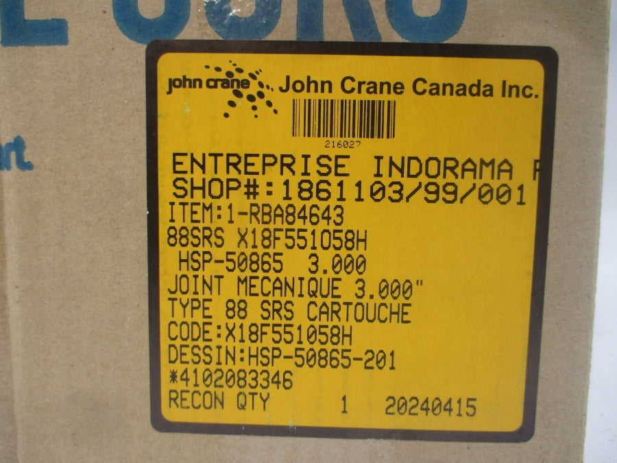 JOHN CRANE HSP-50865 3.000" NSMP