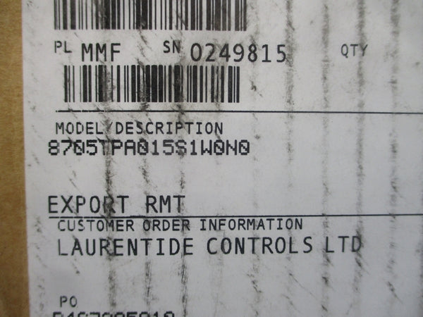 ROSEMOUNT 8705TPA015S1W0N0 40VDC 0.5A 275PSI NSMP