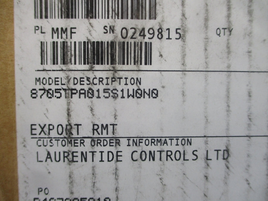 ROSEMOUNT 8705TPA015S1W0N0 40VDC 0.5A 275PSI NSMP