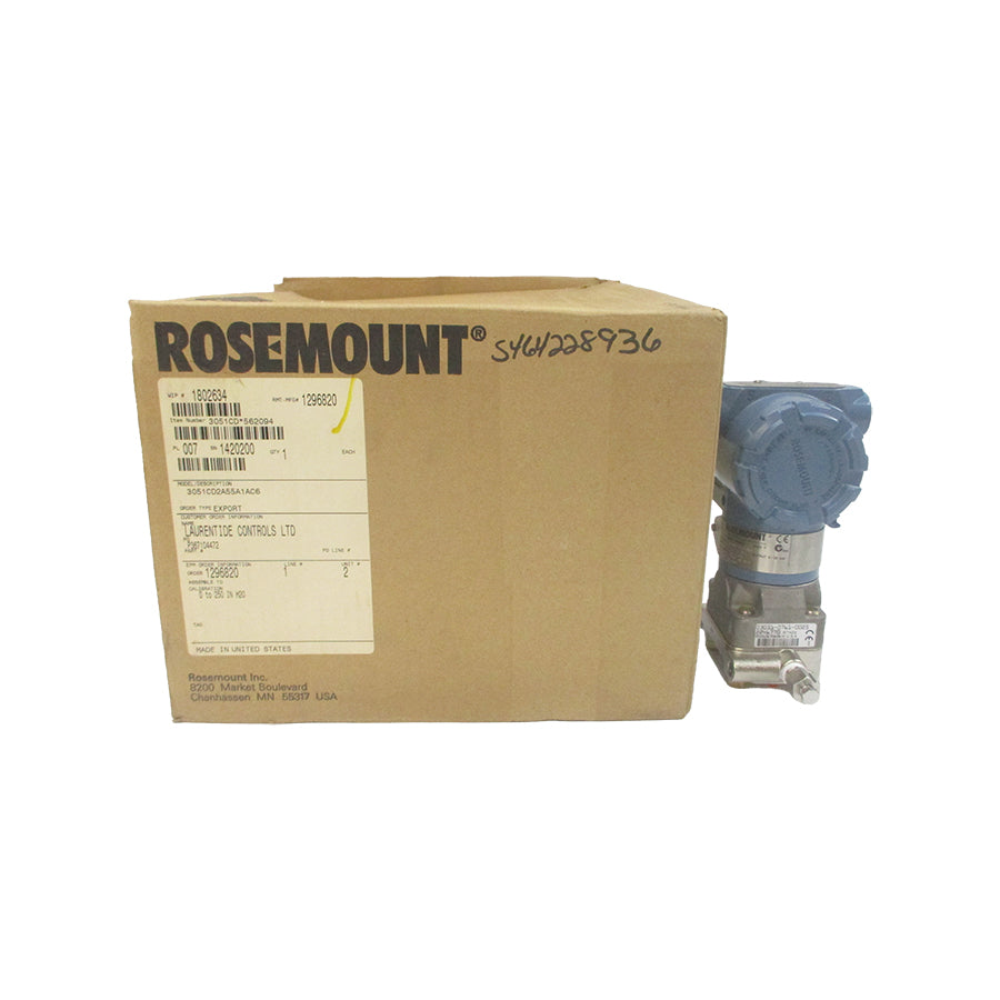 ROSEMOUNT 3051CD2A55A1AC6 10.5-42.4VDC 3626PSI NSMP