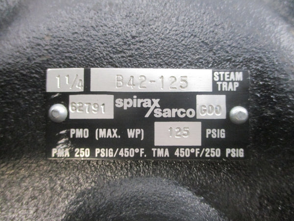 SPIRAX SARCO B42-125 62791 125PSI 1-1/4" NSNP
