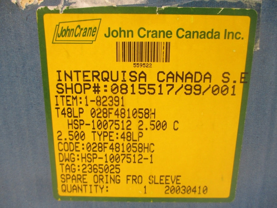 JOHN CRANE HSP-1007512-1 2.500" NSMP