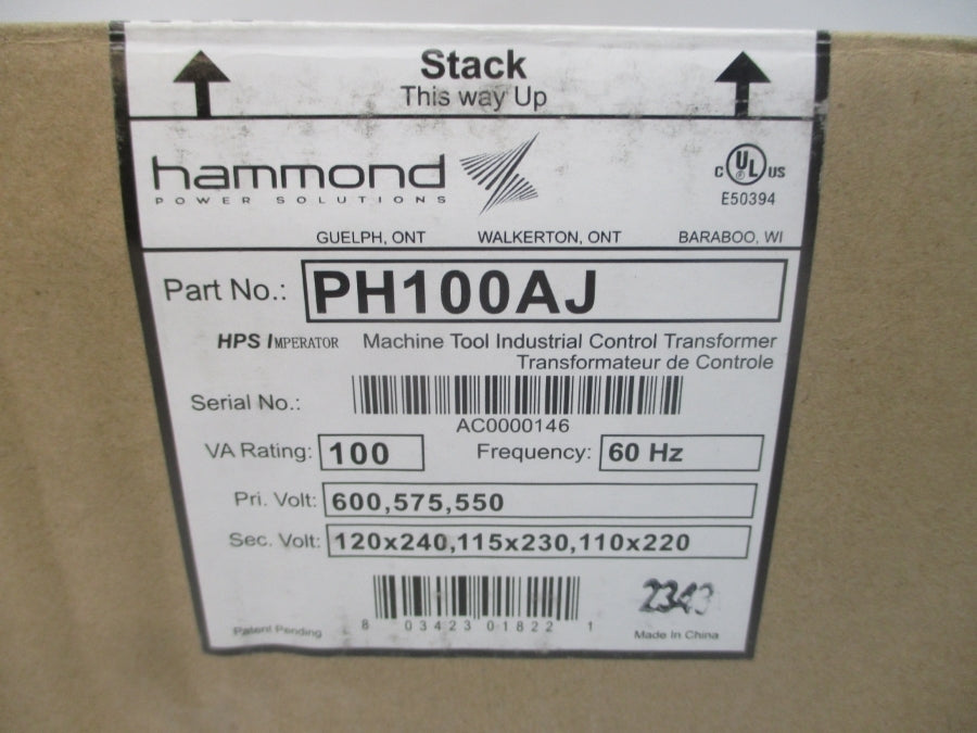 HAMMOND POWER SOLUTIONS PH100AJ 600V NSMP