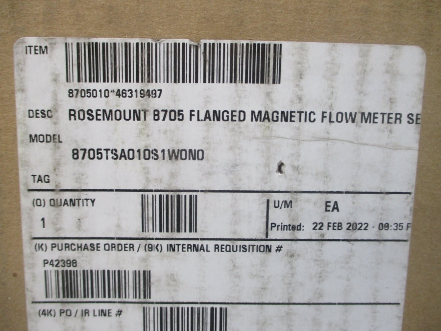 ROSEMOUNT 8705TSA010S1W0N0 40VDC 0.5A 275PSI NSMP