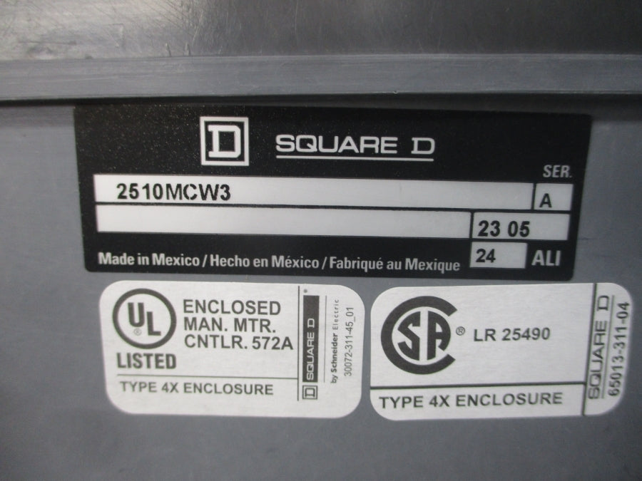 SQUARE D 2510MCW3 SER. A 600V NSMP
