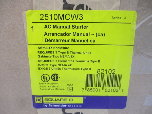SQUARE D 2510MCW3 SER. A 600V NSMP