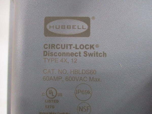 HUBBELL HBLDS60 600VAC 60A NSMP