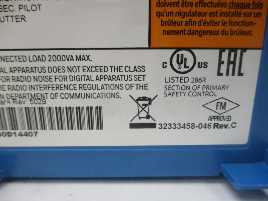 HONEYWELL RM7800L1012 F/W 5029 120VAC 9.8A REV. C NSMP