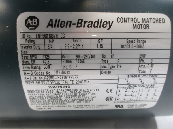 INDUSTRIAL SPARE PART 1329RS-HAF7518NVFB 208-230/460V 2.2-2.2/1.1A NSNP