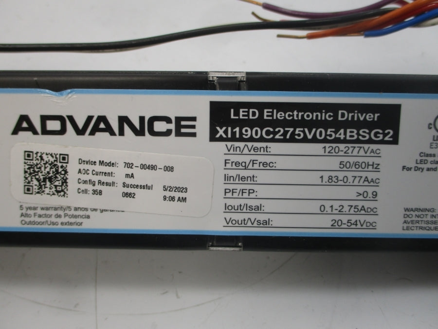 ADVANCE XI190C275V054BSG2 120-277VAC 0.1-2.75A NSNP