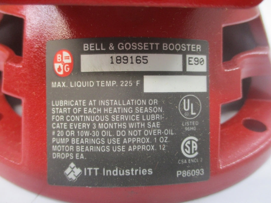 BELL & GOSSETT 189165 NSMP