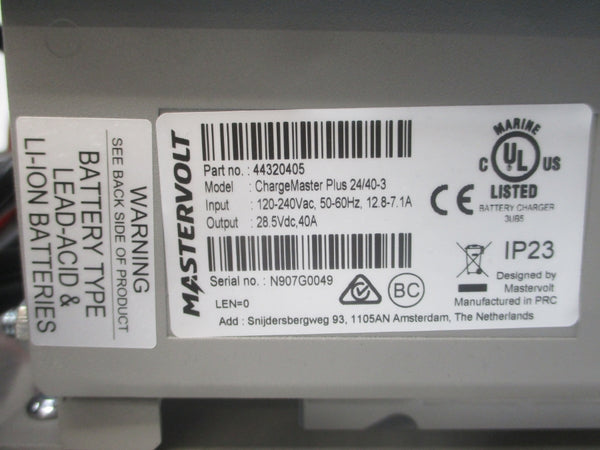 MASTERVOLT 44320405 120-240VAC 12.8-7.1A NSNP