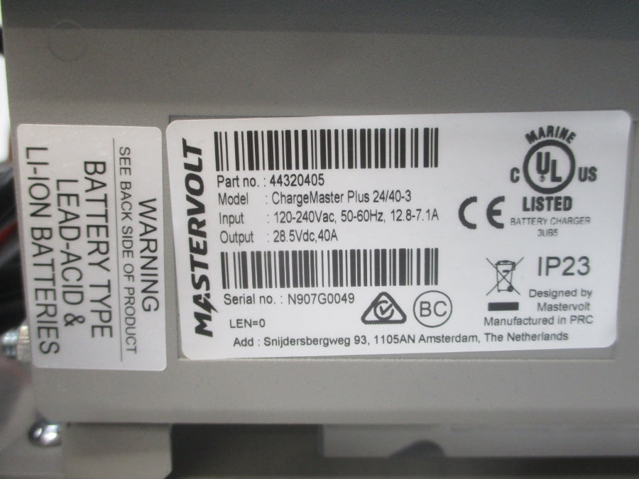 MASTERVOLT 44320405 120-240VAC 12.8-7.1A NSNP