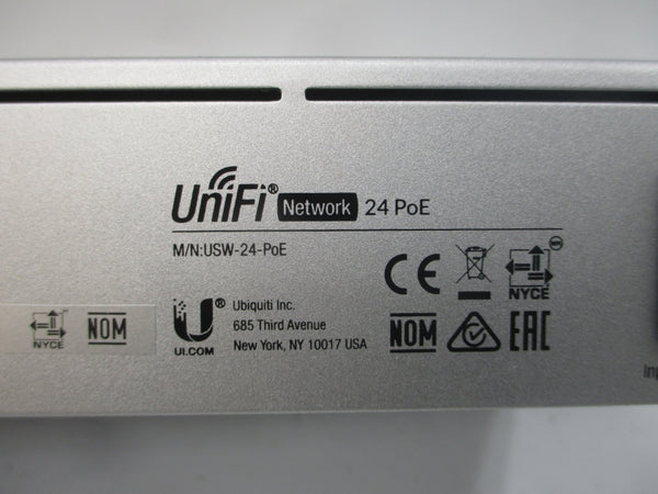 UBIQUITI UNIFI USW-24-POE 100-240V 2A NUPI