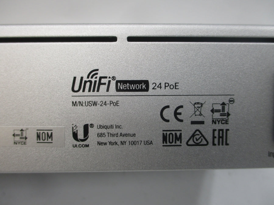 UBIQUITI UNIFI USW-24-POE 100-240V 2A NUPI