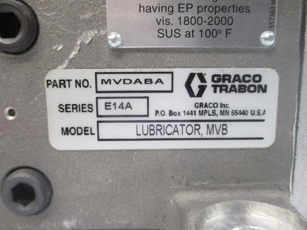 GRACO TRABON MVDABA SER. E14A NSNP