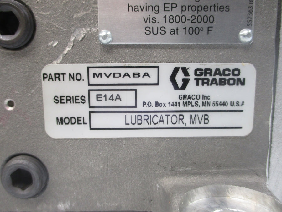 GRACO TRABON MVDABA SER. E14A NSNP