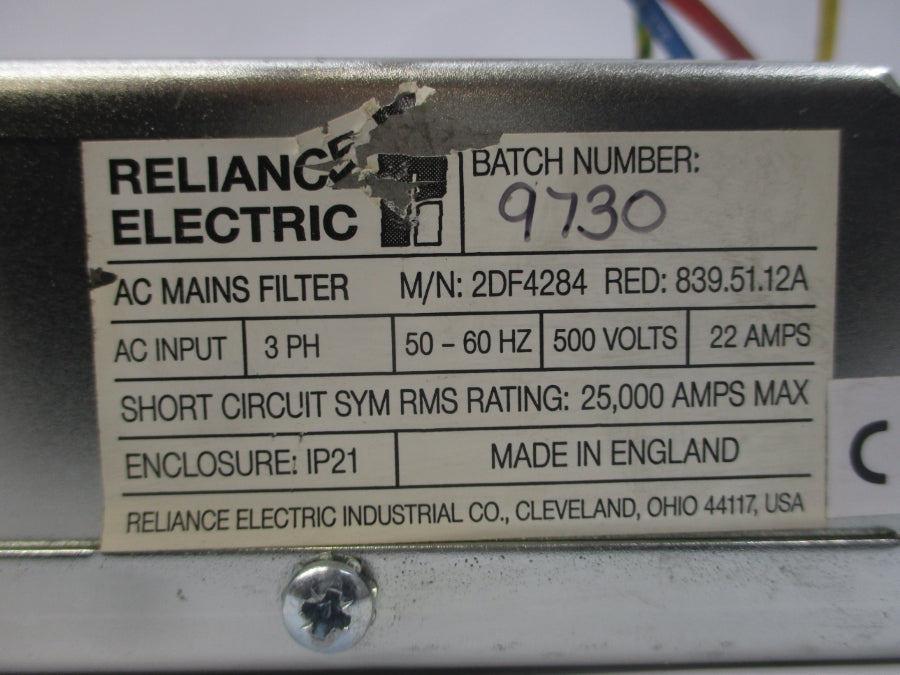 RELIANCE ELECTRIC 2DF4284 500VAC 22A NSNP